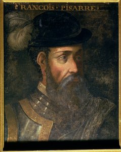 Muotokuva Francisco Pizarrosta (n. 1478-1541), espanjalainen Perun valloittaja